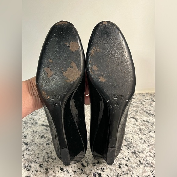 Gucci Patent Leather Wedge Heel Pumps - Picture 7 of 12